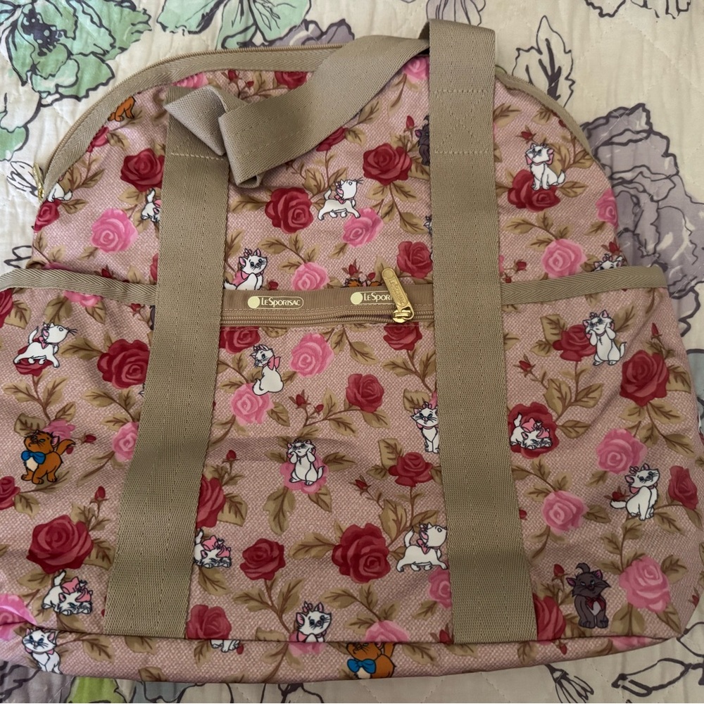 LeSportsac Disney Marie Floral Print Backpack